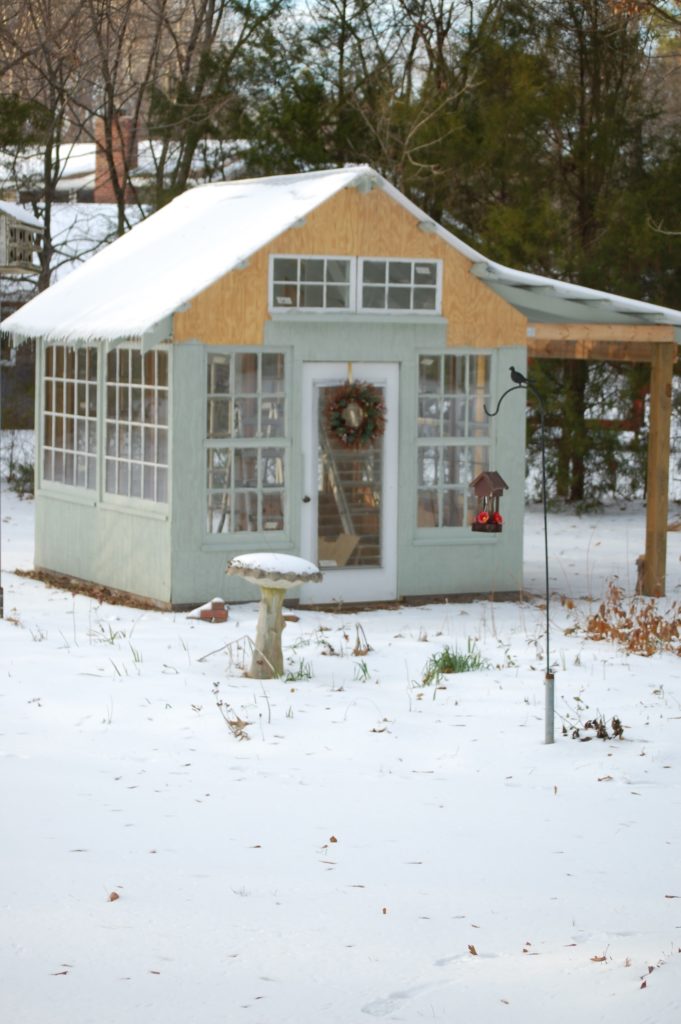Upcycled greenhouse - the siding