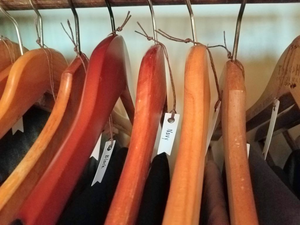 Organizing the closet for the color blind
