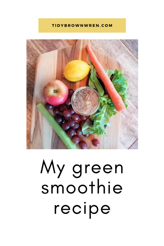 My green smoothie recipe/tidybrownwren.com