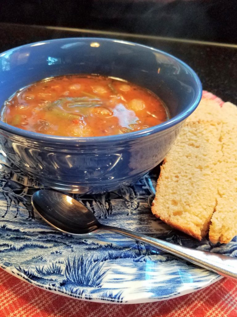 Homemade soup/tidybrownwren.com