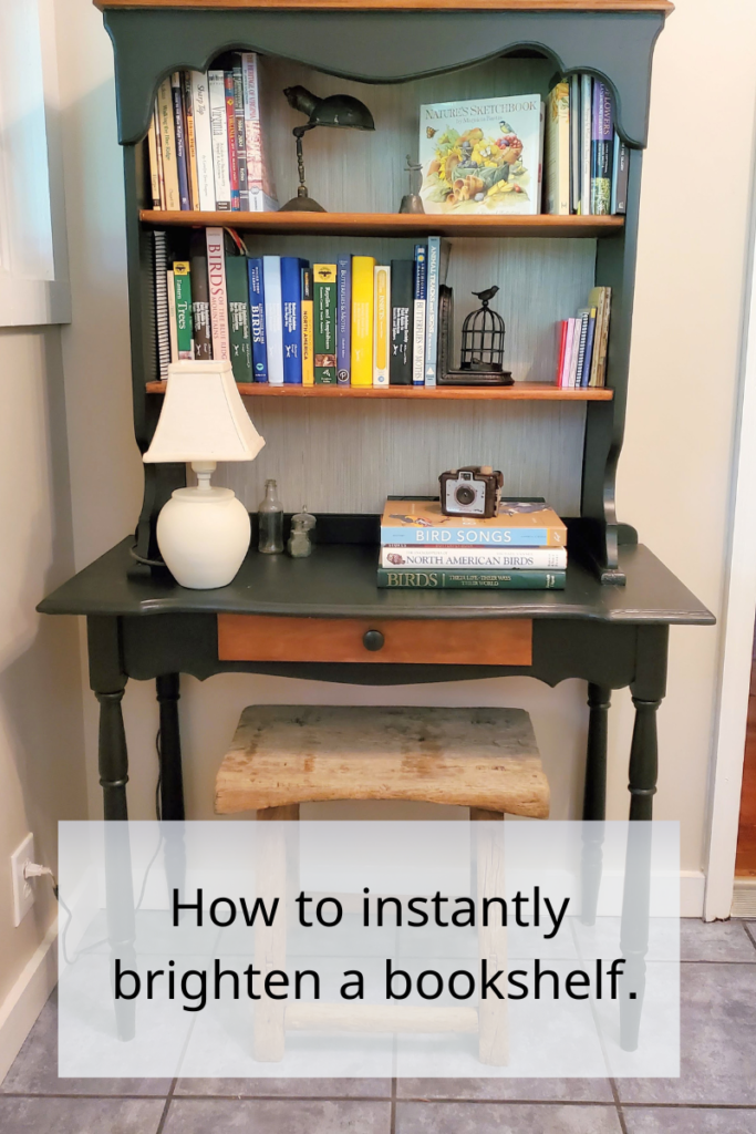 How to instantly brighten a bookshelf